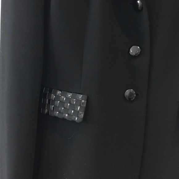 TAHARI Arthur Levine Blazer Black Size 6 Pockets - Picture 2 of 7